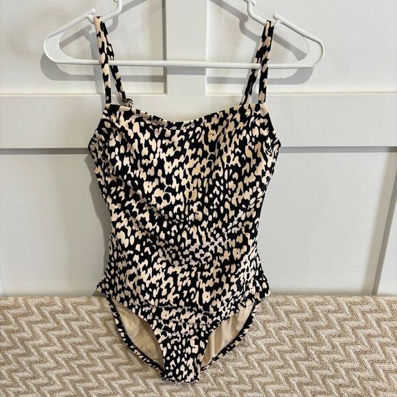 Kona Sol Animal Print One Piece Swimsuit - Picture 1 of 7